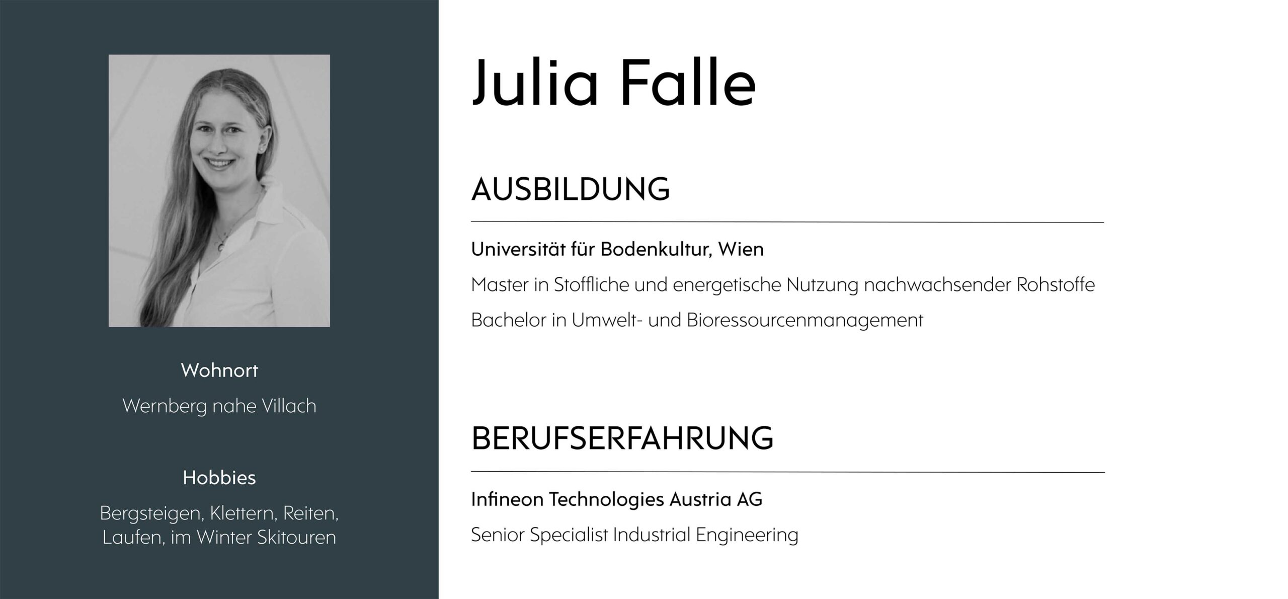 CV Julia Falle