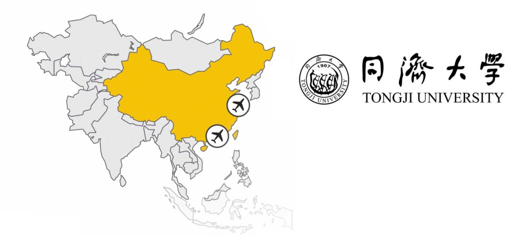 Karte China mit Logo