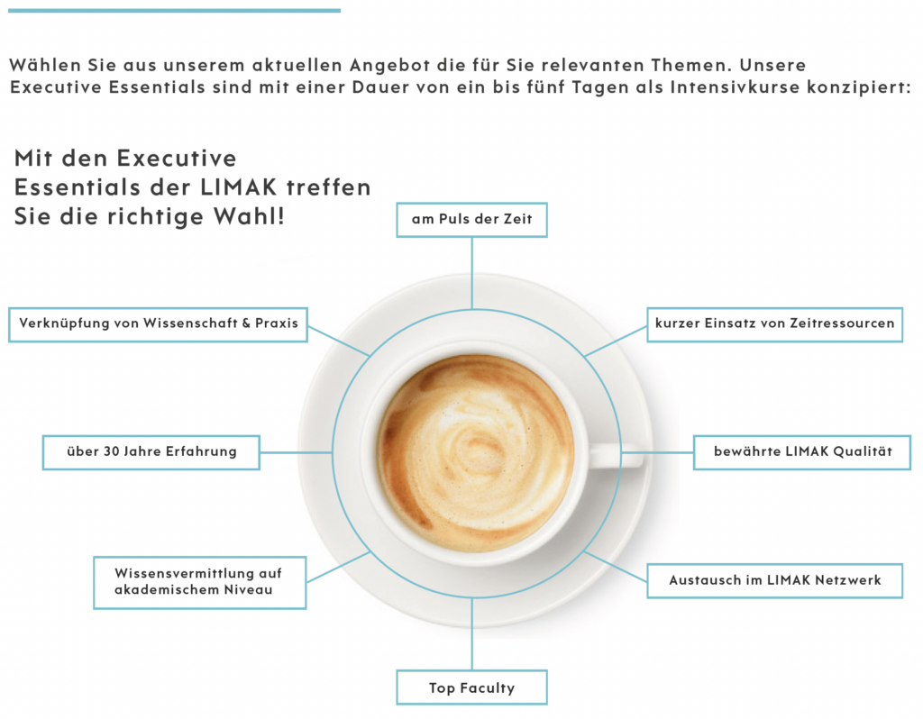 Grafik mit Vorteile der Exective Essentials